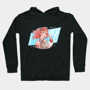 red-haired anime girl Hoodie